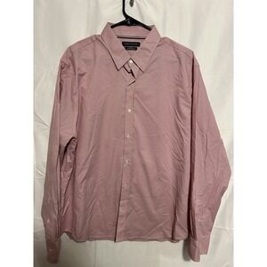 Tommy Hilfiger Slim Fit Stretch Shirt Mens XL Red Check Button Down